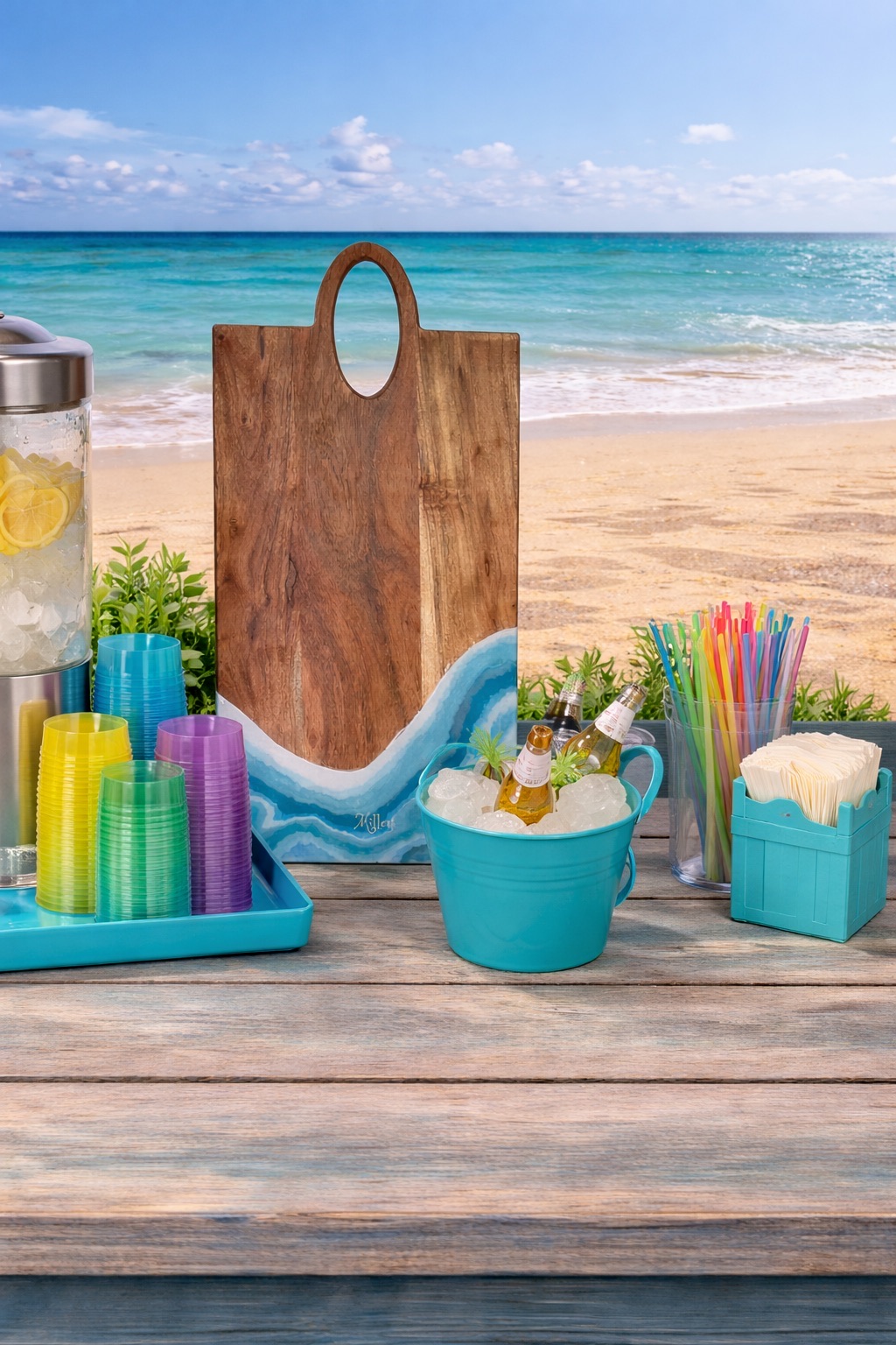 Beach Party Board Setup