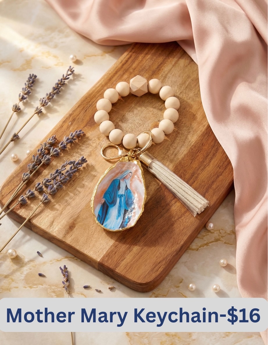 Mother Mary Keychain
